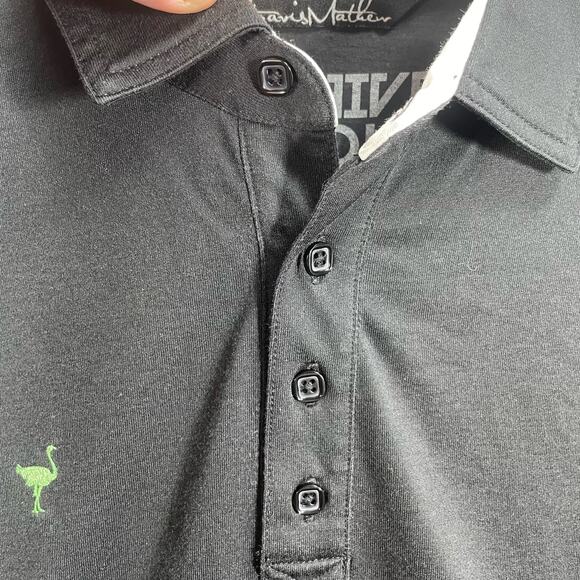 Travis Mathew Chive Golf Polo Shirt Men's Large Black Short Sleeve Casual - Picture 3 of 10